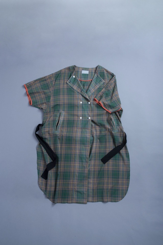 "forest check" Wide Coat