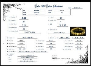 ※１ヶ月2名様まで【Yin&Yan Statistics（陰陽統計鑑定）】