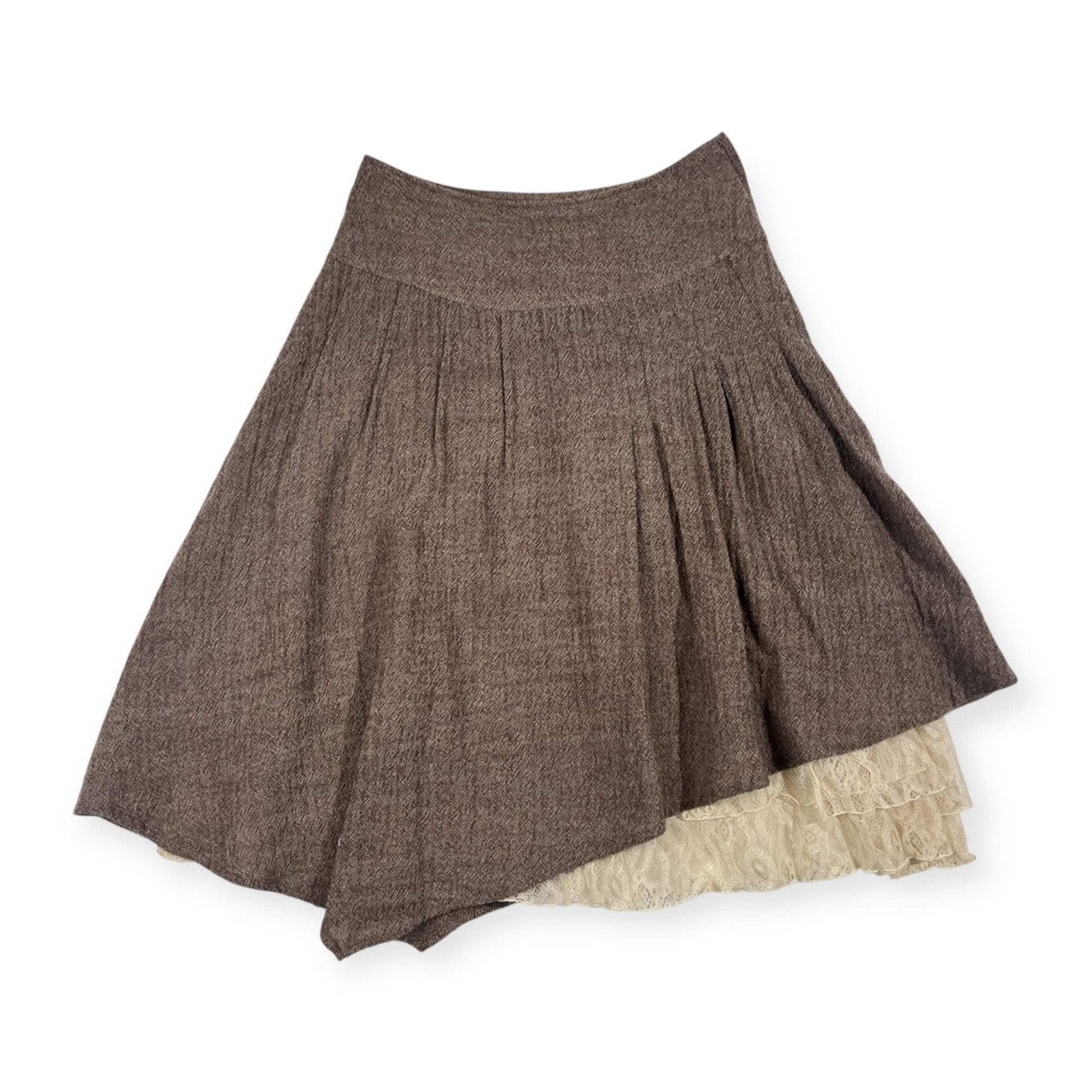 io comme io イオコムイオ 切替レース アシンメトリー スカート 38/ベージュ系 レディース センソユニコ