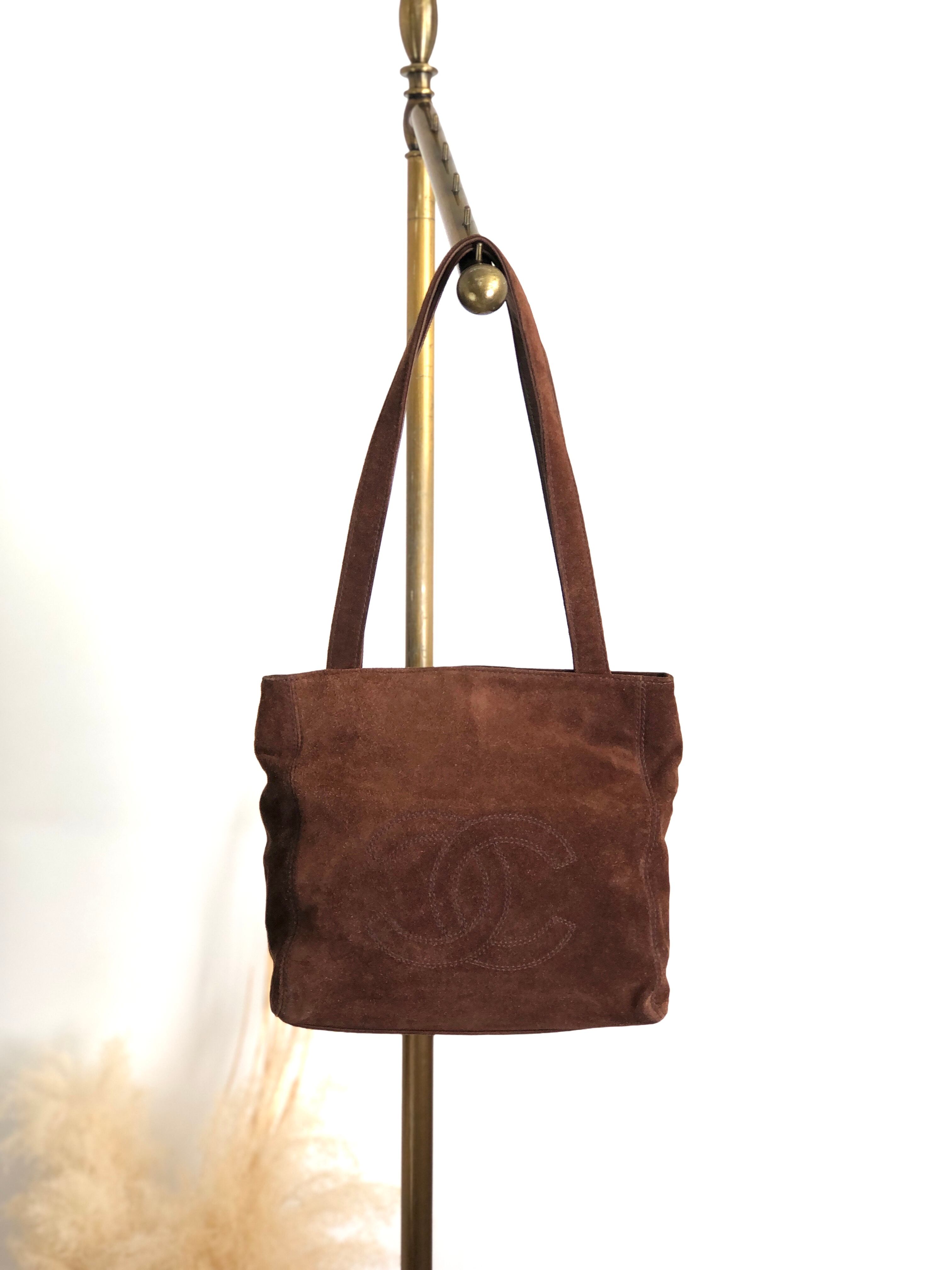CHANEL シャネル トートバッグ ブラウン ココマーク スウェード