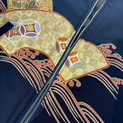 【bomber019】Msize 再構築リバーシブル 着物×ミリタリー中綿ボンバー KIMONO × military BOMBER JACKET