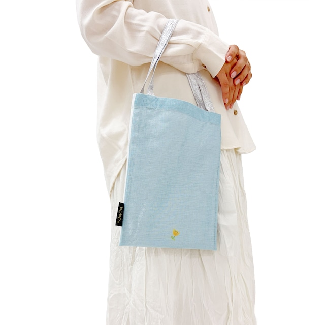 【Aiko Fukawa】BOIL LAYERED MINI TOTE BAG ボイル生地 レイヤード ミニトートバッグ -BOUQUET- RABBIT & CAT