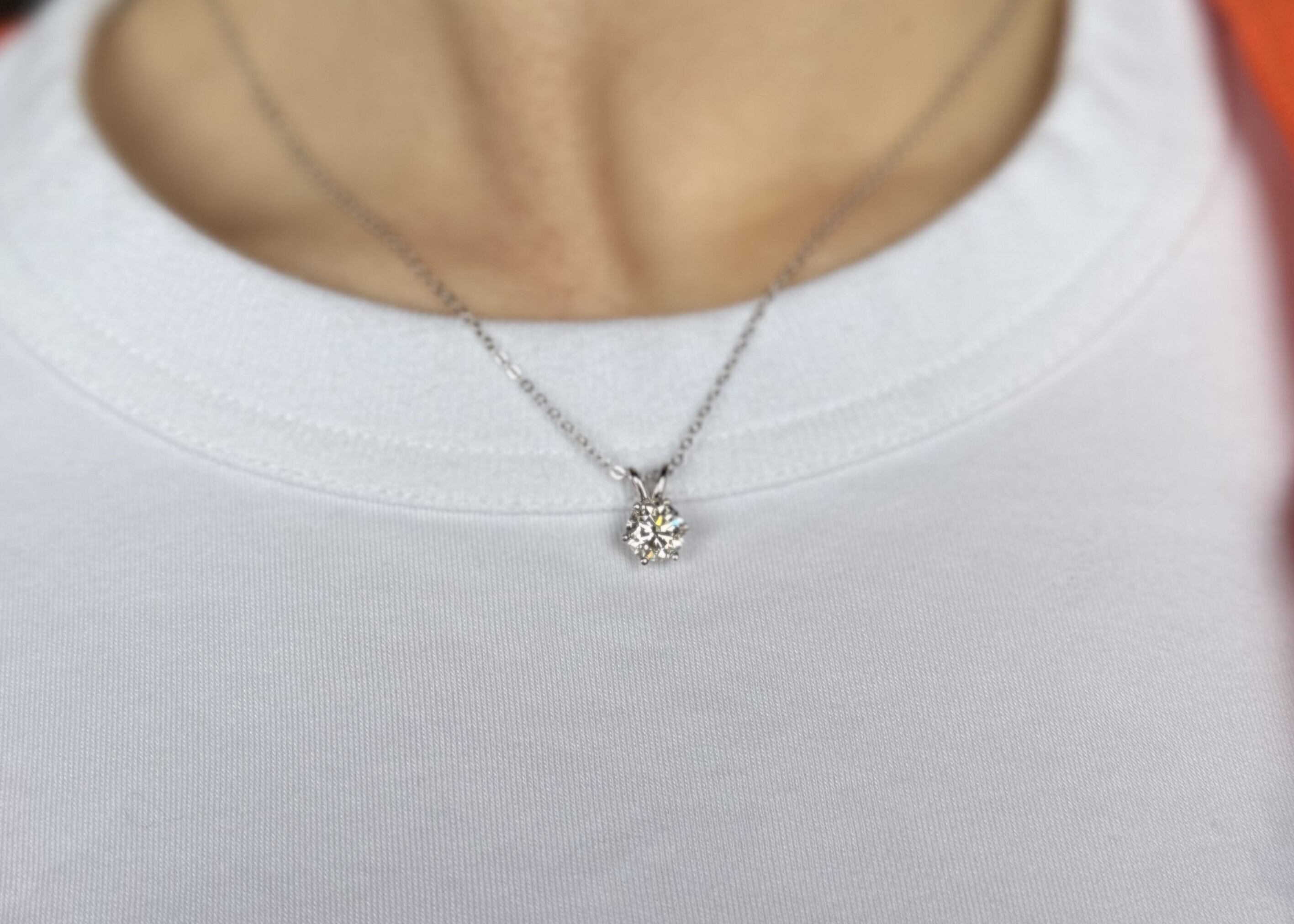 一粒ダイヤネックレス