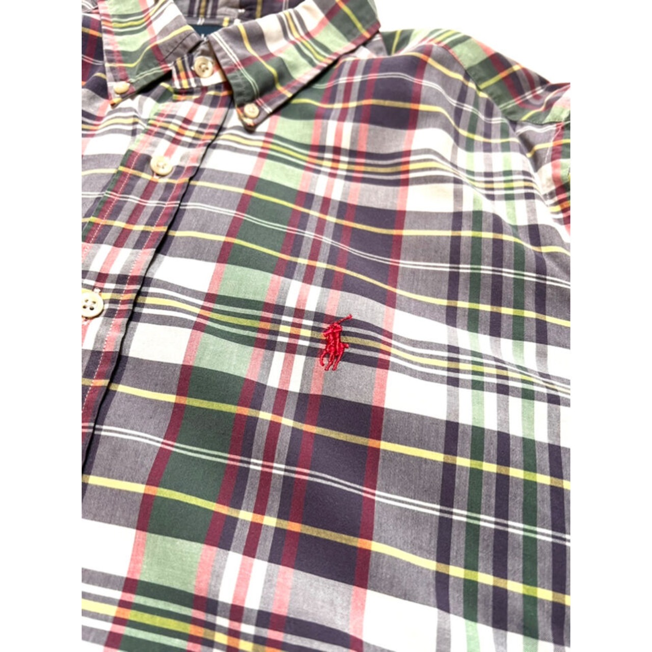 90s Ralph Lauren "CLASSIC FIT"  S/S B/D SHIRT Size XL_1