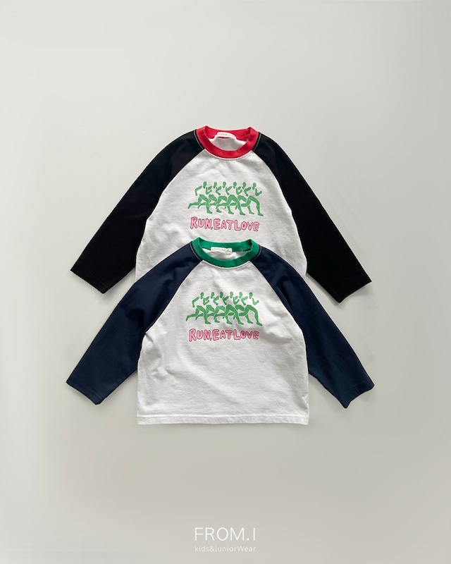【取寄】from.i｜run raglan tee｜ランラグランT｜S-JL｜kids&jr｜26 autumn