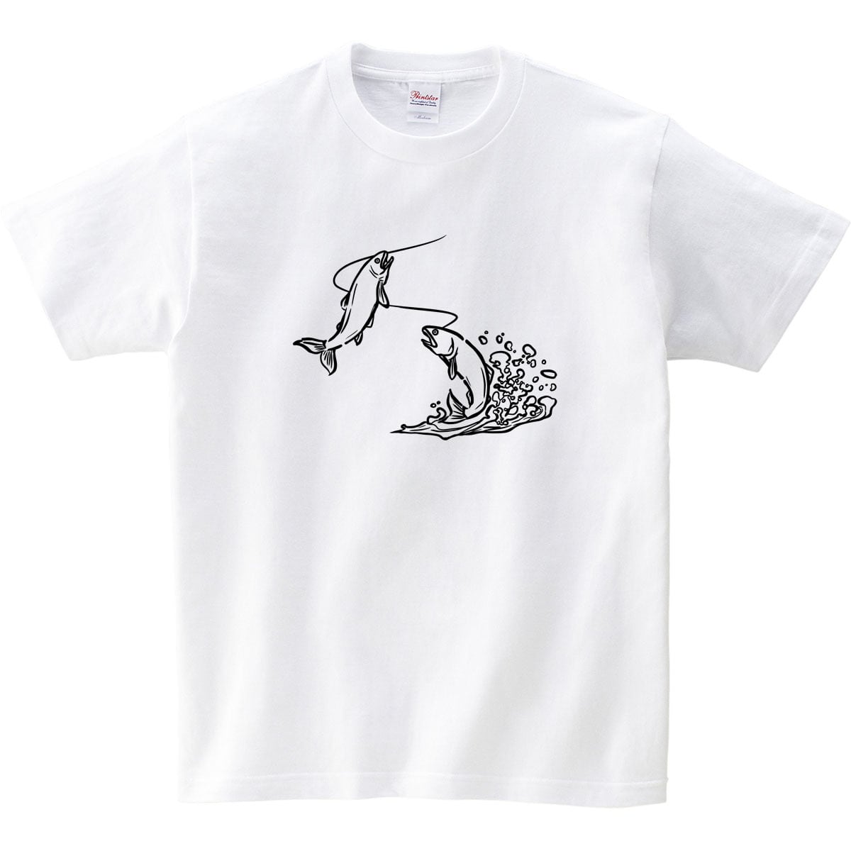 選べるデザイン 鮎 友釣り 線画 アユ Tシャツ rf23 半袖・長袖 渓流釣り フィッシング 釣り好き 釣り人 誕生日 父の日 敬老の日 ギフト プレゼント