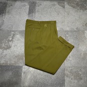 rayon blend khaki tuck slacks
