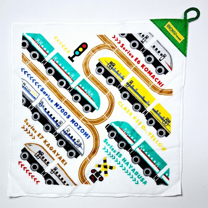 ポポンデッタ 鉄道グッズ 新幹線 プレミアムループ付き タオル 新幹線