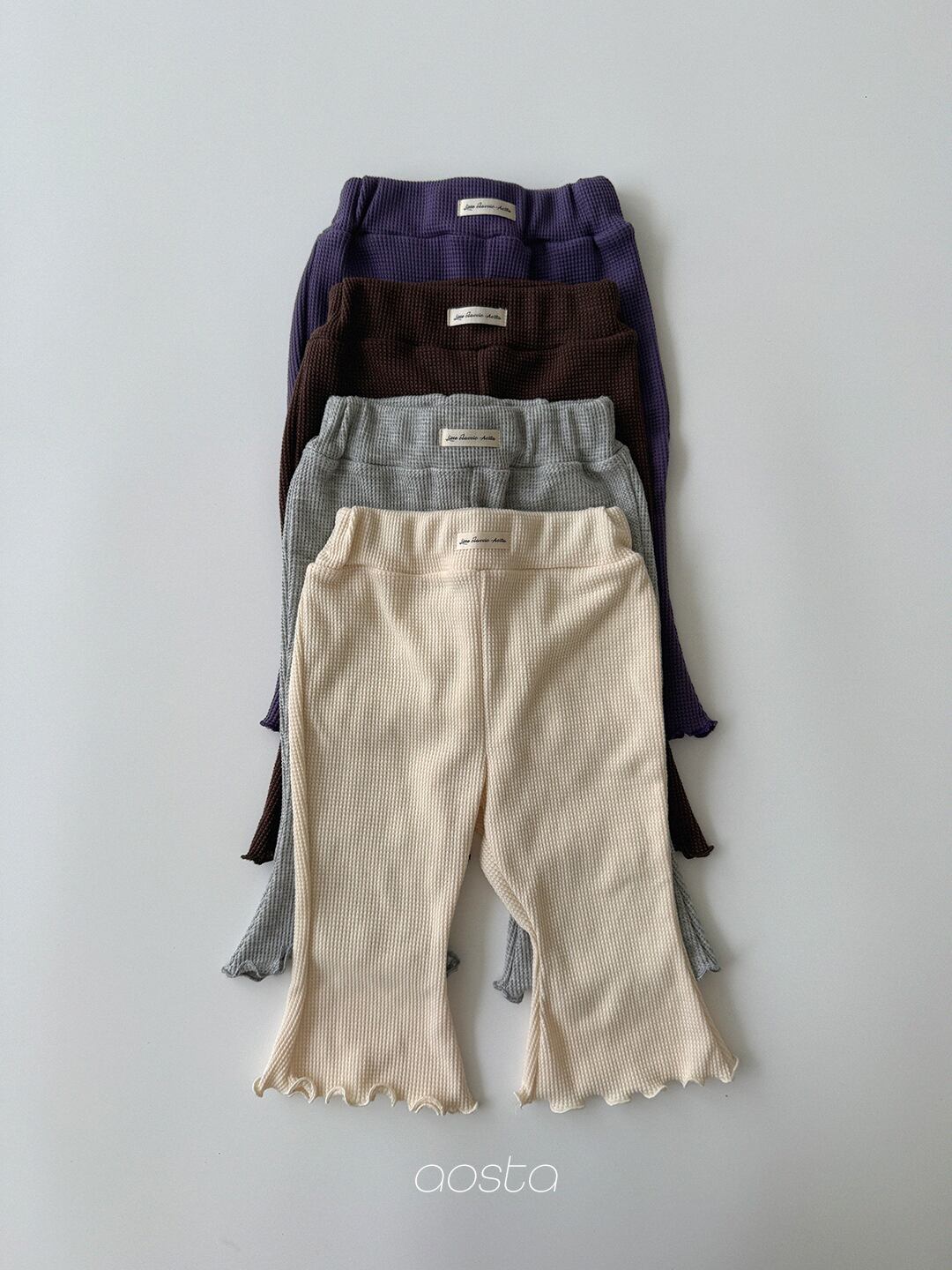 jelly waffle pants【aosta】※10月上旬〜中旬発送予定