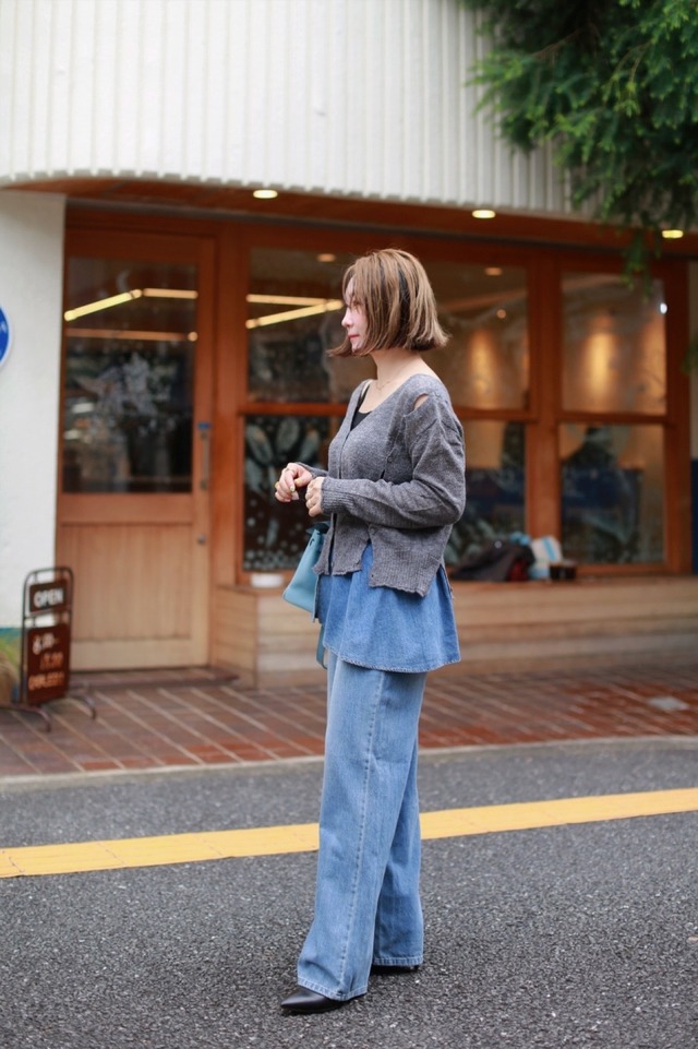 (select）フリルレイヤードパンツ