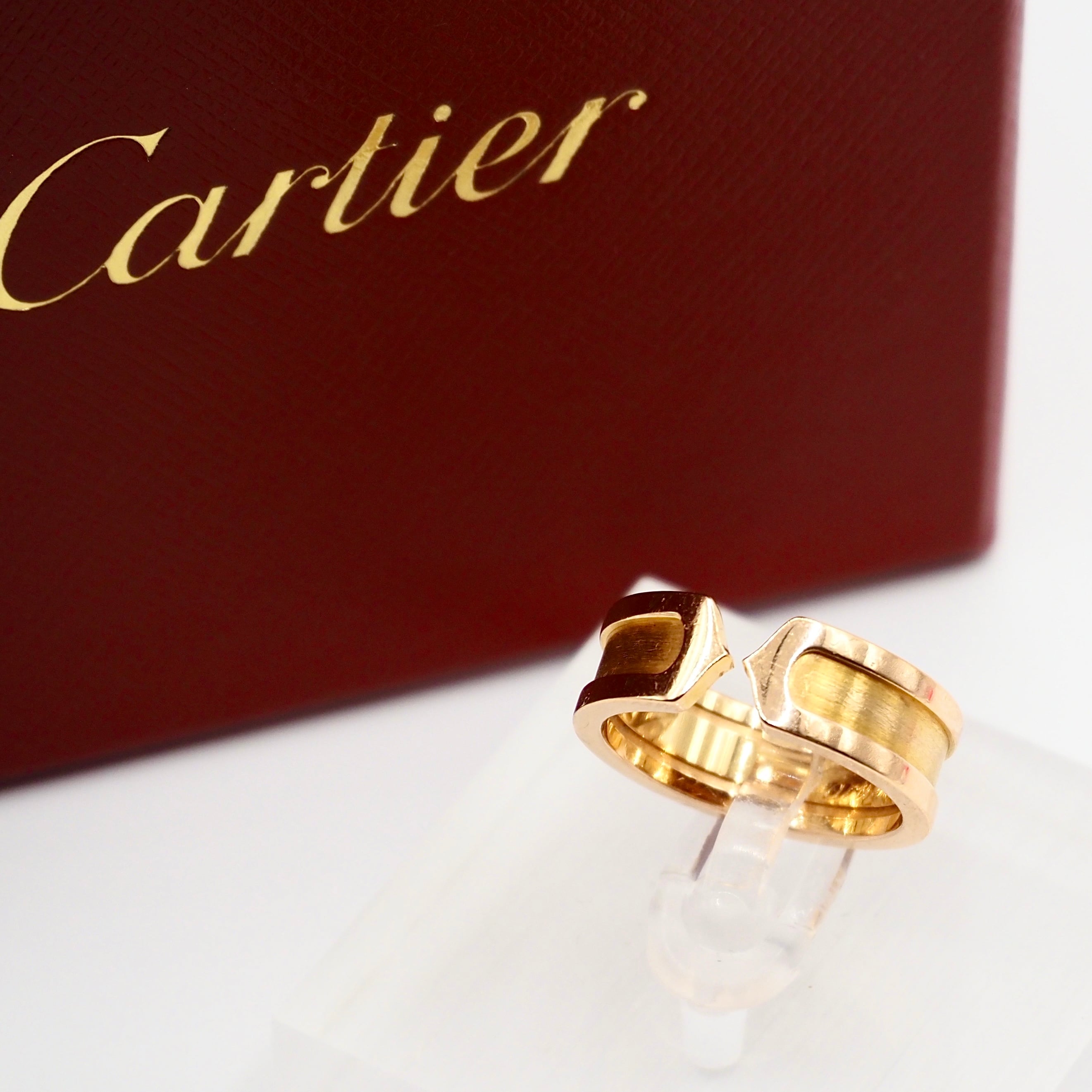 Cartier 約7号 ダムール フルエタニティ リング ピンクゴールド K18