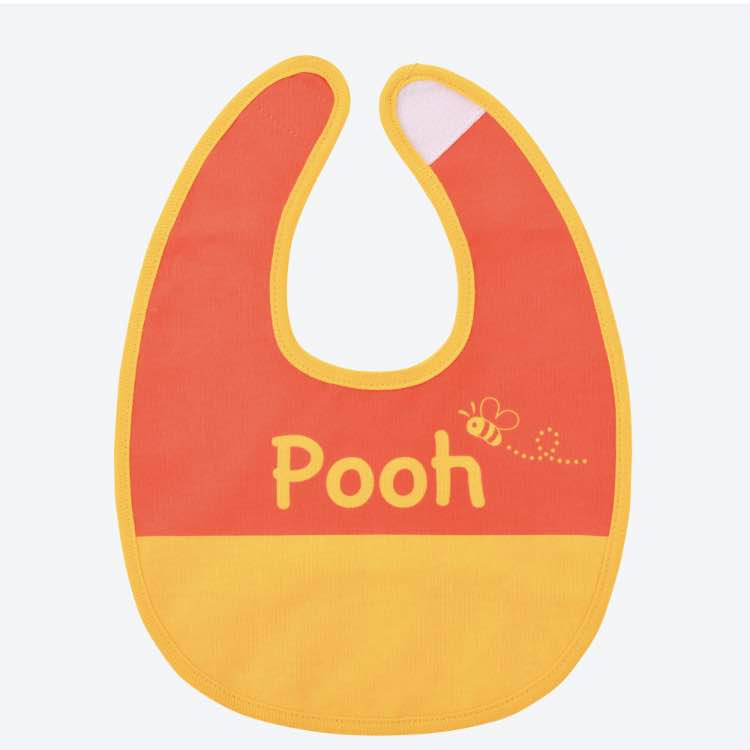 プーさん なりきりスタイ 赤ちゃん用 ベビースタイ 耳バンド付き ディズニー ベビーグッズ よだれかけ 東京ディズニーランド 赤ちゃんギフト 着せ替え