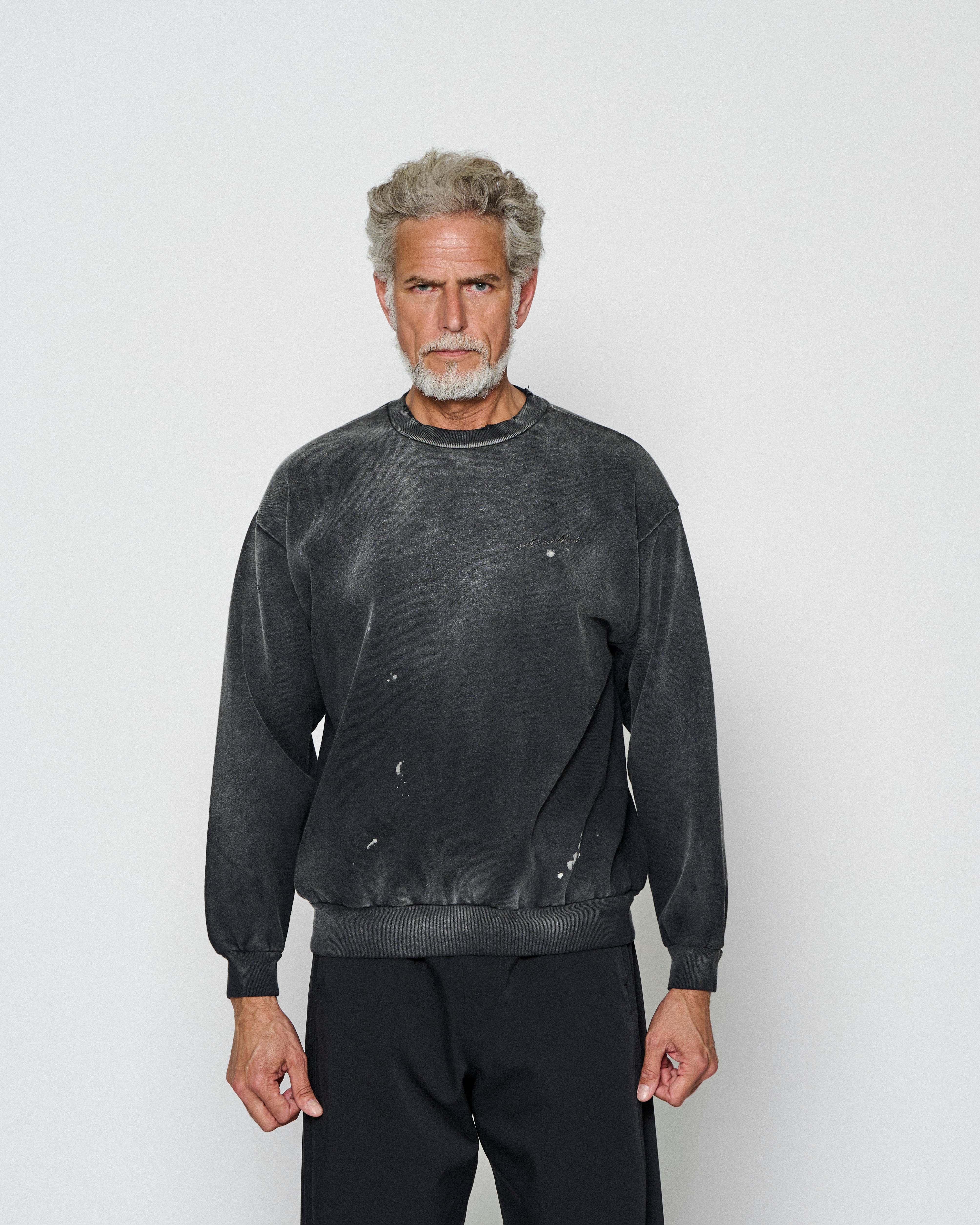 予約販売10月下旬～11月中旬入荷】ダメージ加工 スウェット | ACANTHUS