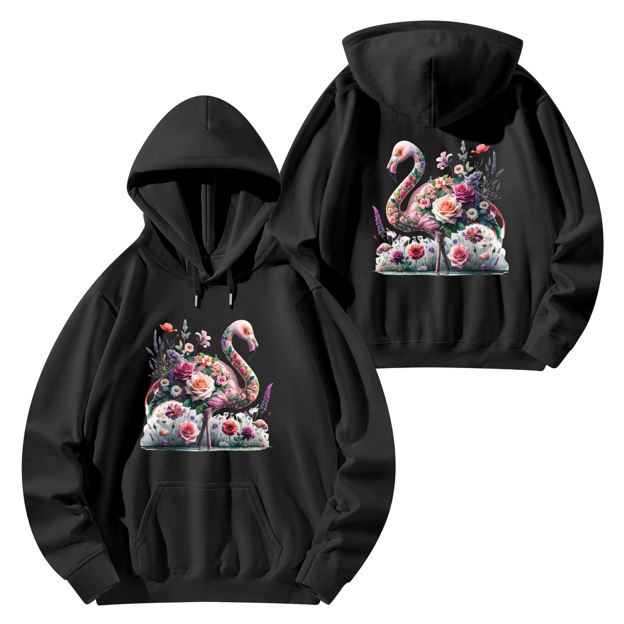 Unisex Front & Back Printing Cotton Hoodie FL 4808