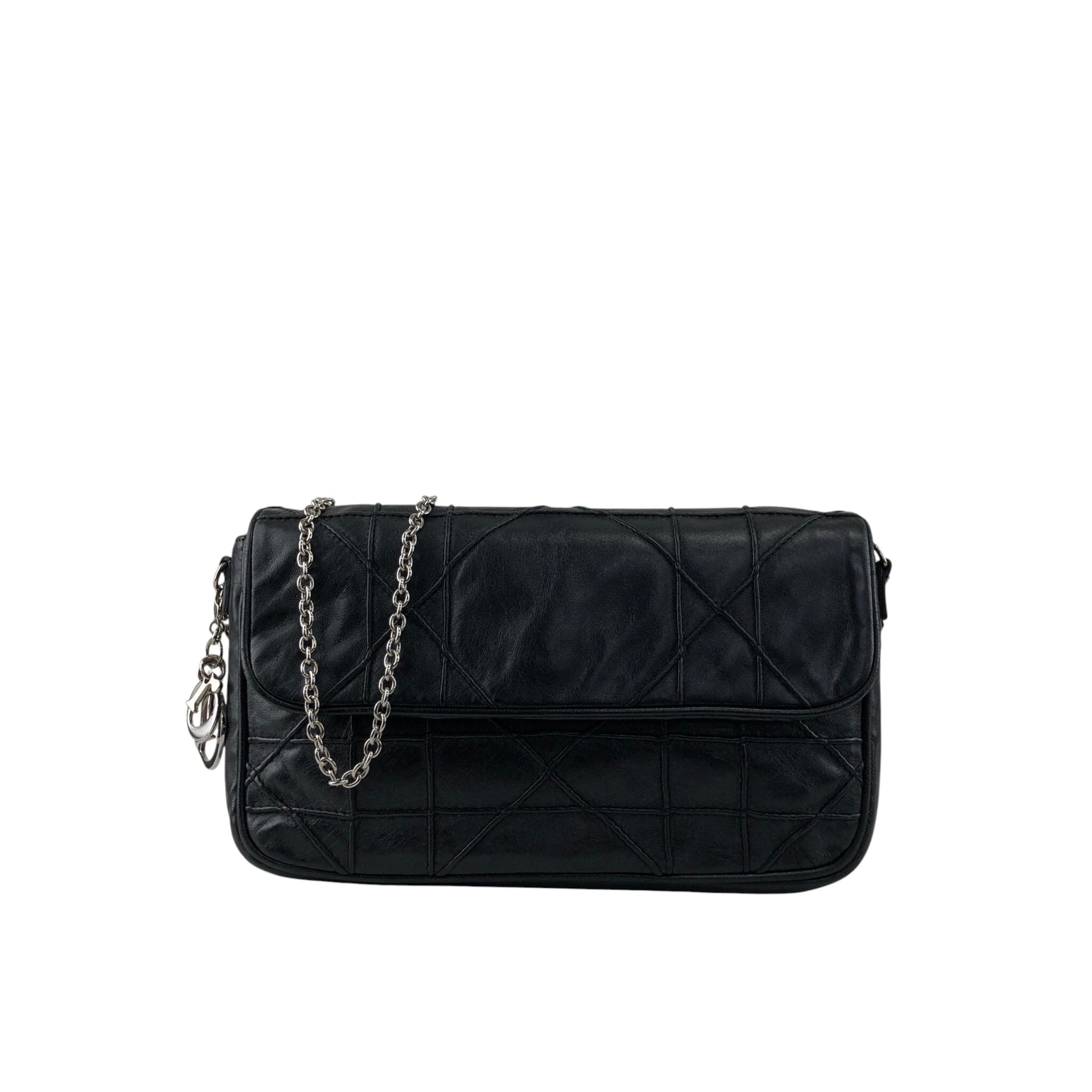 クリスチャンディオール レザー PVC ヴィンテージ 3way チェーンバッグ Christian Dior クリスチャン ディオール カナージュ ショルダーバッグ