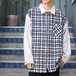 USA VINTAGE CHECK PATTERNED CORDULOY ZIP UP BLOUSON/アメリカ古着チェック柄コーデュロイジップブルゾン