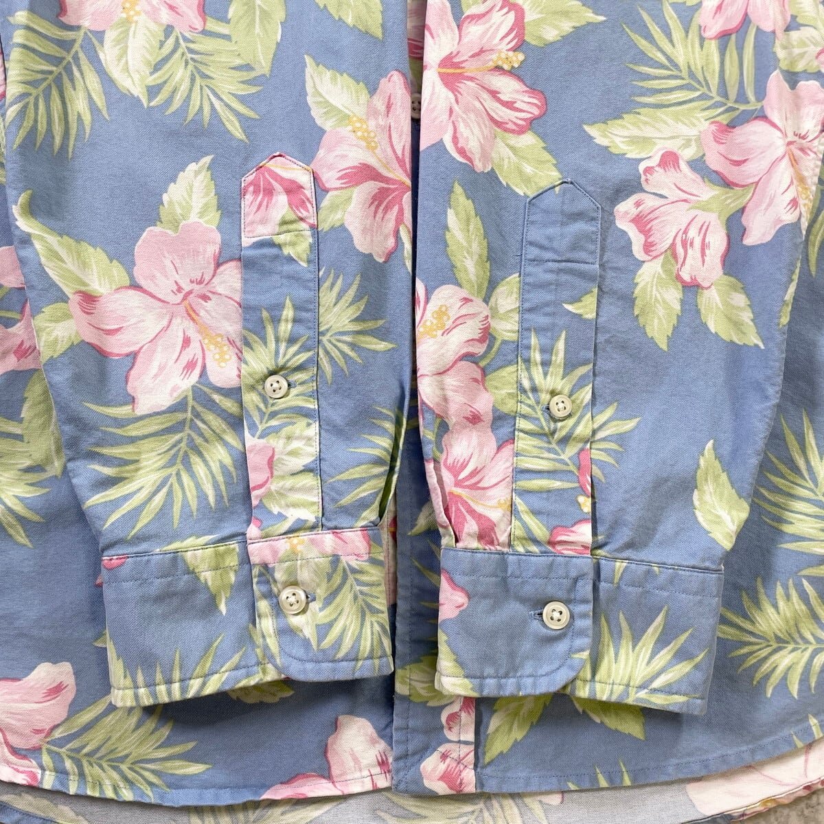 ラルフローレン　Lサイズ　ボタニカル　ハイビスカス　ジップナイロンジャケット Polo Ralph Lauren ポロラルフローレン ハイビスカス ボタニカル 花柄