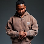 OG SMALL LOGO PIGMENT ZIP HOODIE