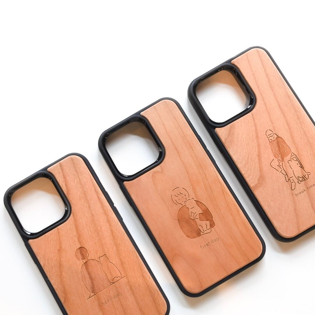 育てるiphoneケース 柴犬と女の子 柴犬グッズ 湖中のおみせ シンプルでお洒落な柴犬グッズのお店