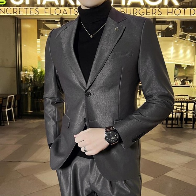 シンプル　ドレススーツ　ツーピース　５カラー　A2218