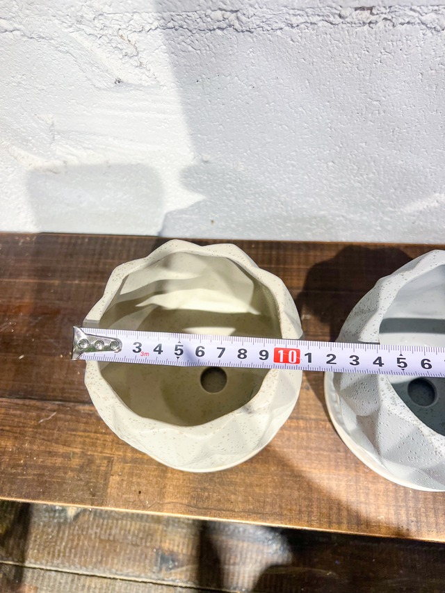 ダイヤカットの植木鉢　3号