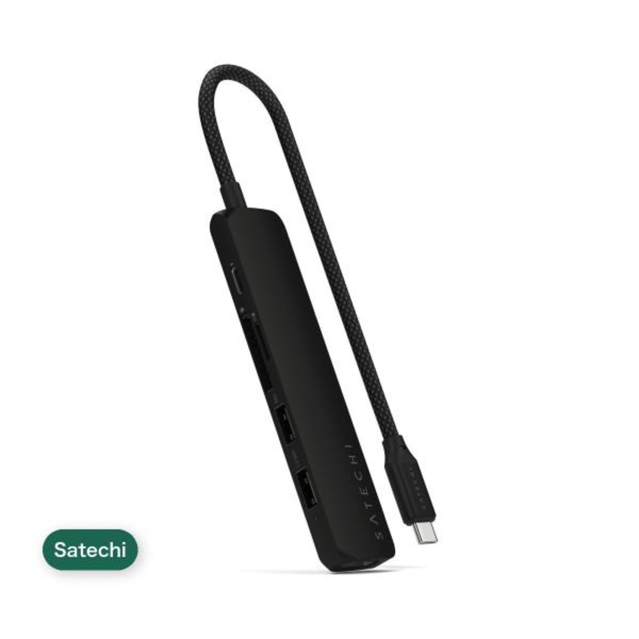 Satechi 6-in1 USB-C スリムマルチポートアダプター ブラック