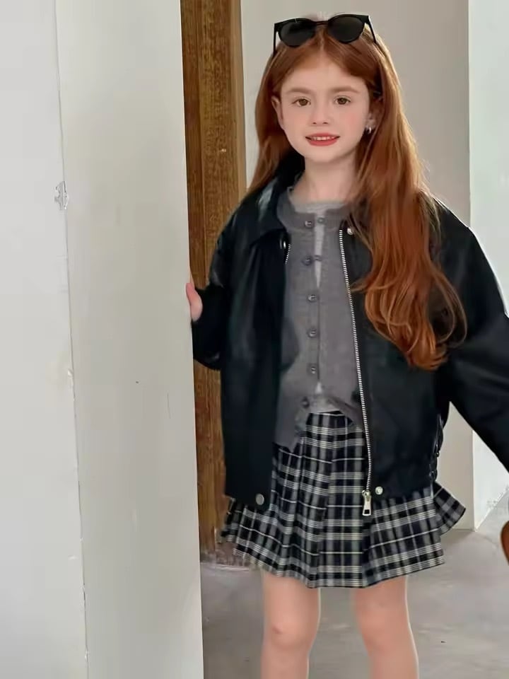 チェックプリーツスカート