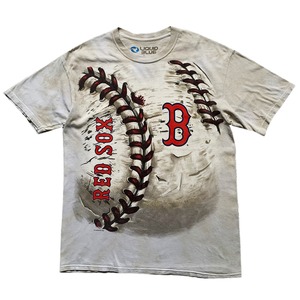 MLB LIQUID BLUE BOSTON RED SOX 2014 T-SHIRT SIZE L (USED)