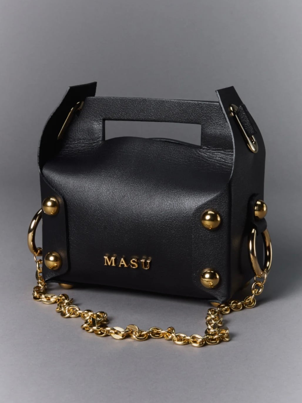25AW】MASU エムエーエスユー / LEATHER CAKE BAG / ケーキバッグ