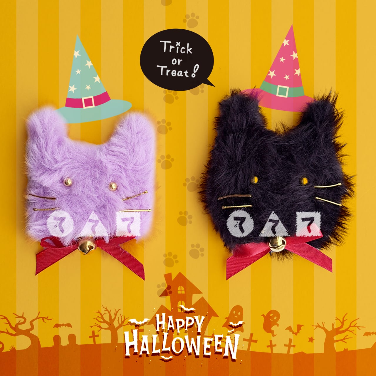 ハロウィンキャットブローチ（10人分） | てづくりショップ ててて