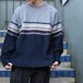 USA VINTAGE NORDIC DESIGN WOOL OVER KNIT/アメリカ古着ノルディックデザインウールオーバーニット