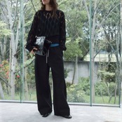 Clair Wavy Sheer Knit F0563