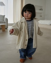 韓国子供服 / 26Autumn / normalplay / バブルコーデュロイジャケット / キッズ / 秋服 *12M~L*