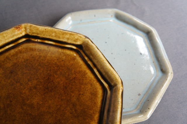 熊本天草： 陶房スイさん　８角プレート（小）