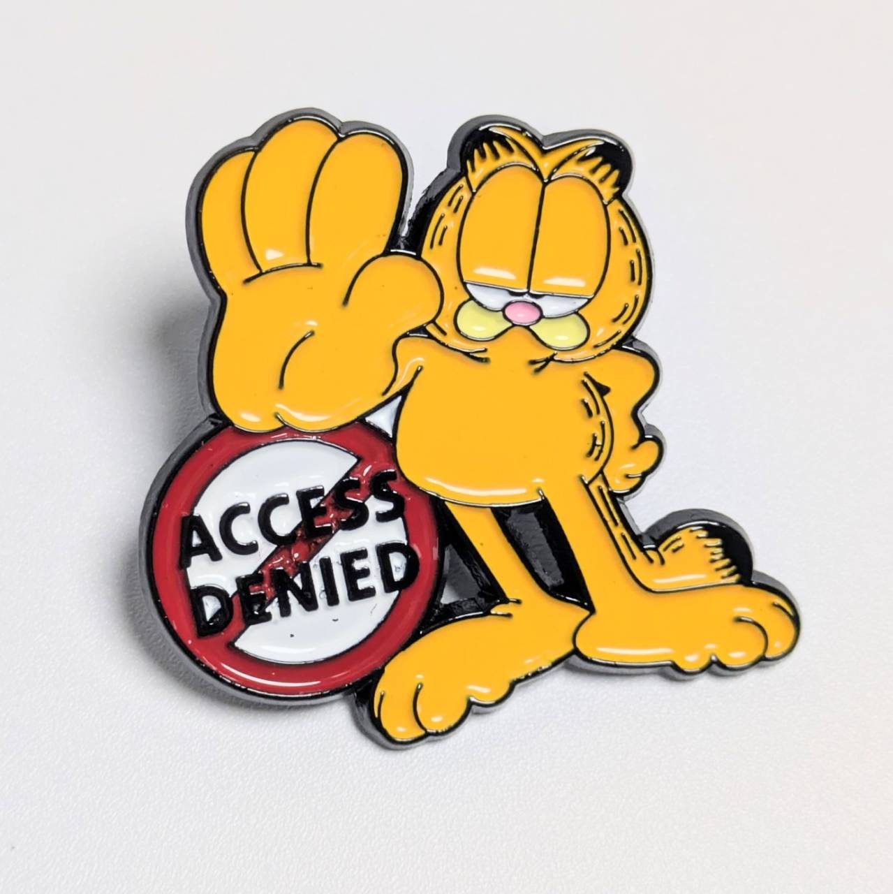 送料無料！ ★ピンズ PINS★ピンバッジ 【 Garfield (ガーフィールド) 】 “ ACCESS DENIED ”〚アメリカン雑貨 アメトイ〛