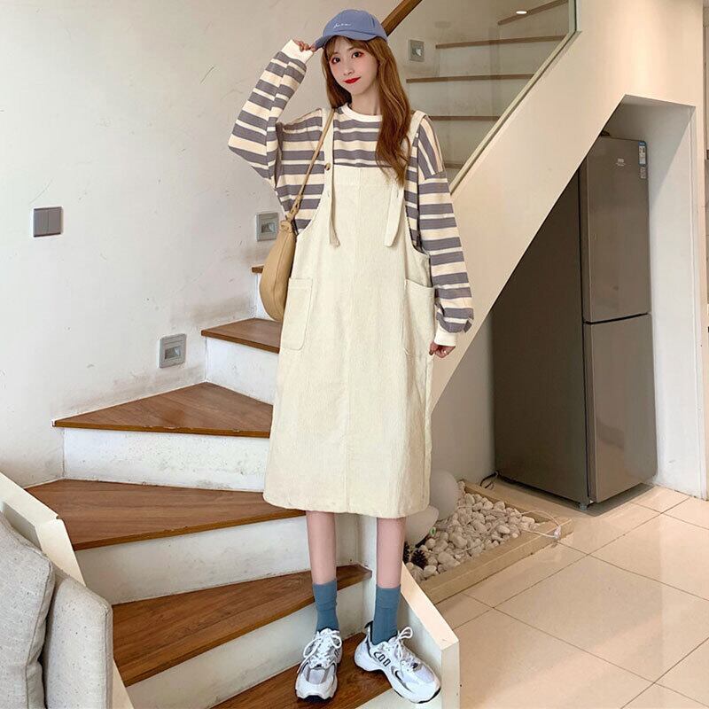 スカート ドレス スプリングオータムスタイルルーズカジュアル 春物 秋物 萌量不足1297926597