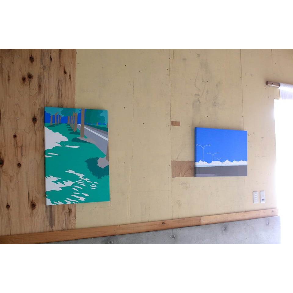 自転車に乗って」acrylic on canvas 652×455×26mm | 4410ART