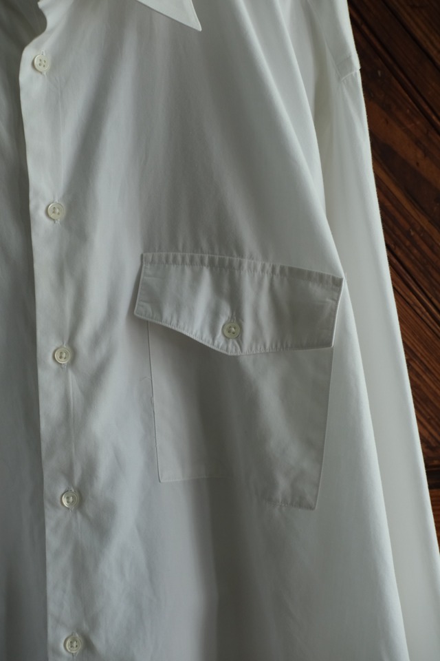 Utah／80-90's "GIORGIO ARMANI" flap pocket dress shirt