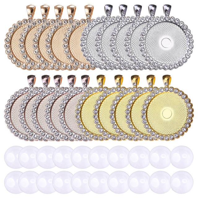 20mm合金ネックレスペンダントベース