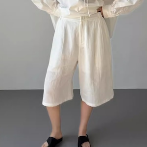 リネンハーフパンツ ・21505
