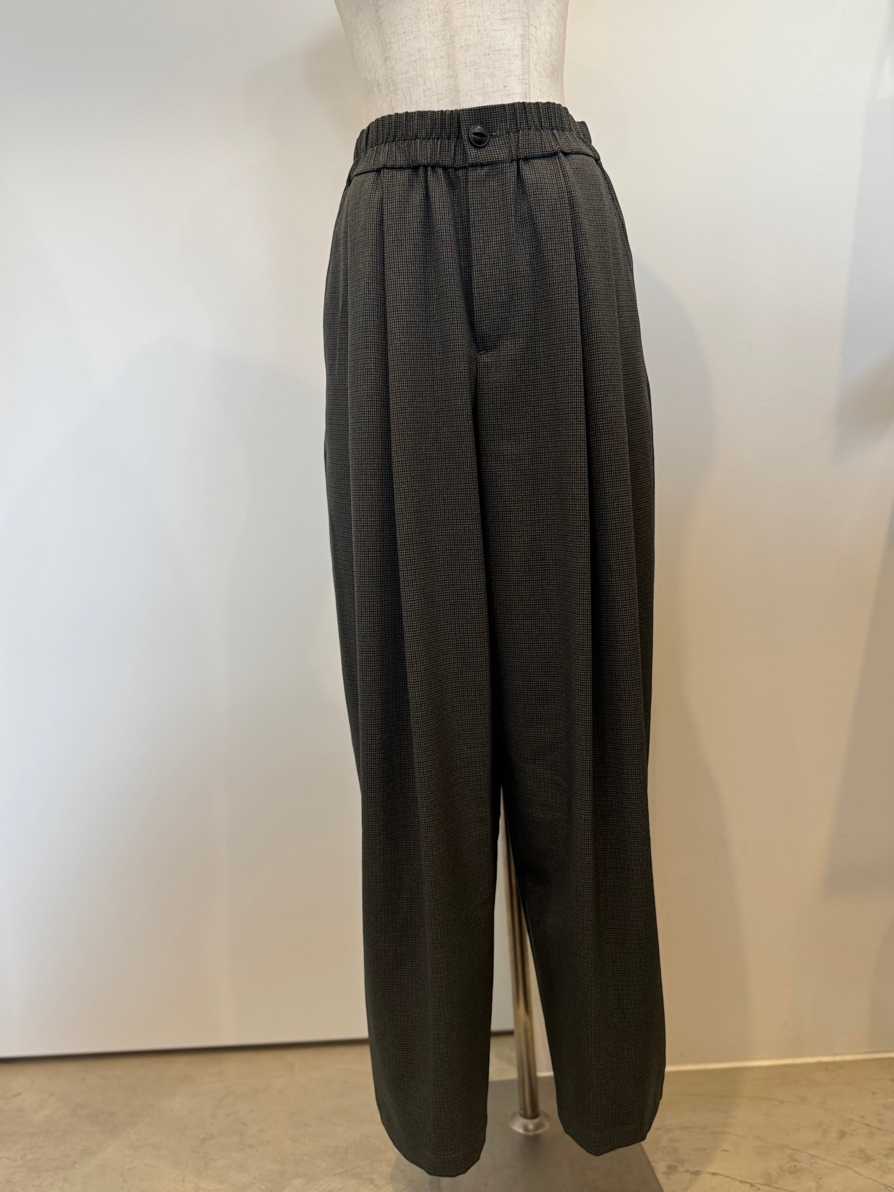 【PASSIONE】千鳥柄タックコクーンパンツ 536658