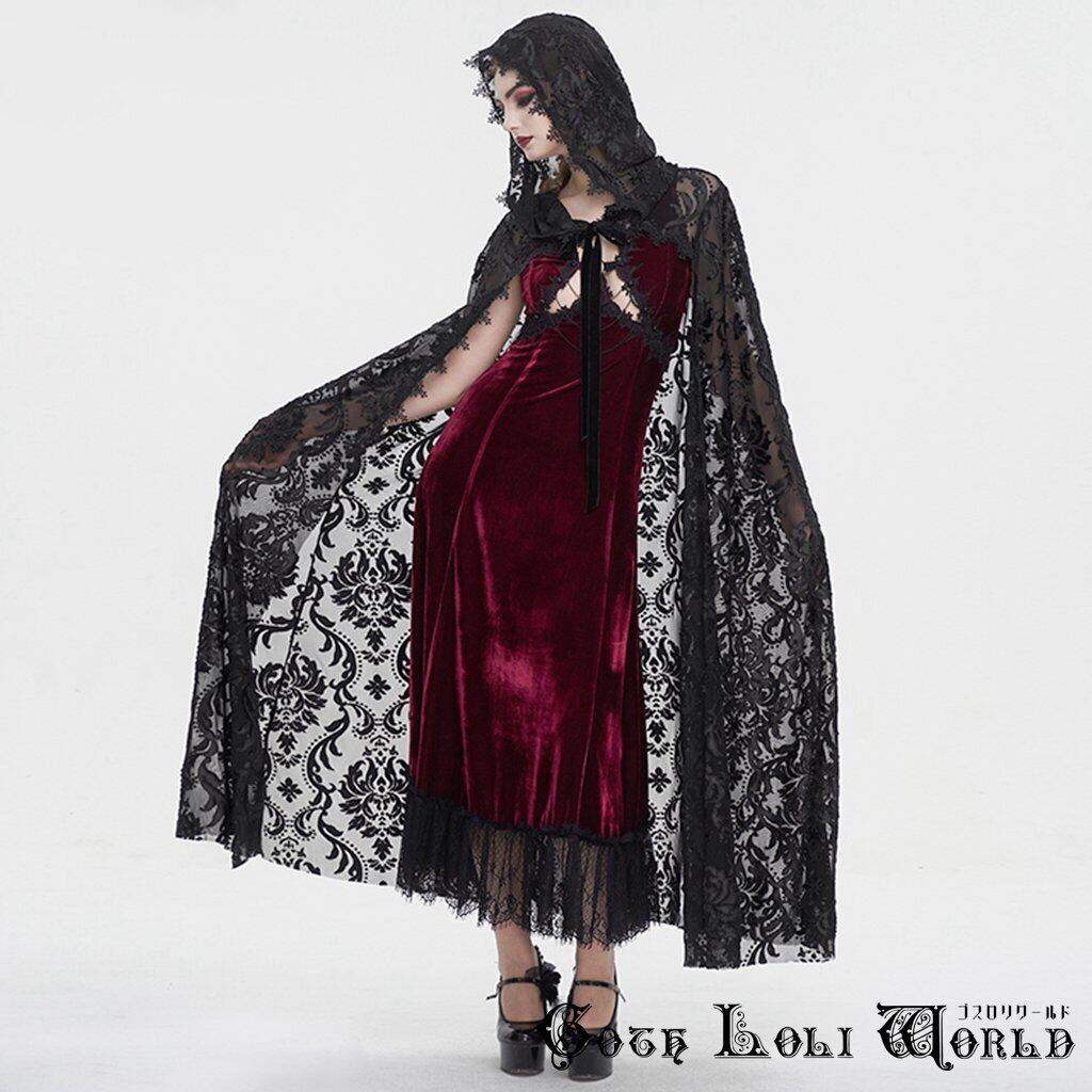 即納/送料無料】ECA012 アラベスクジャガードシースルー クローク