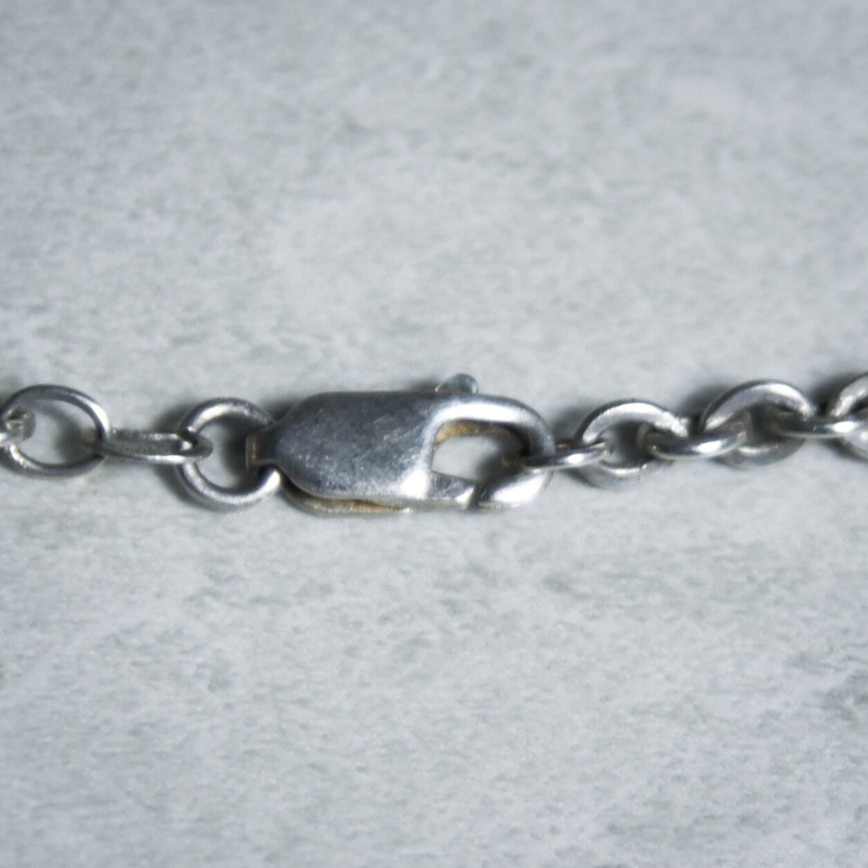 Italian Vintage Silver Cable Chain Nacklace イタリアン