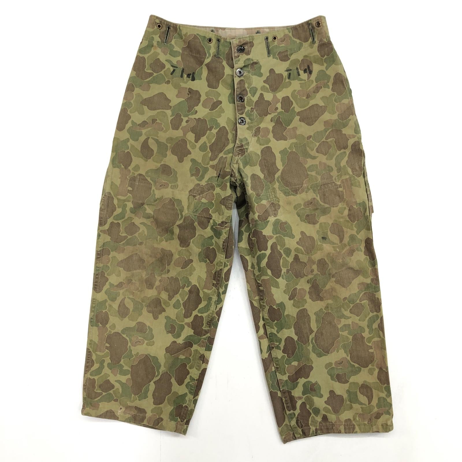 USMC 40年代 WWII HBT ダックハンターカモ パンツ セカンドモデル 2nd