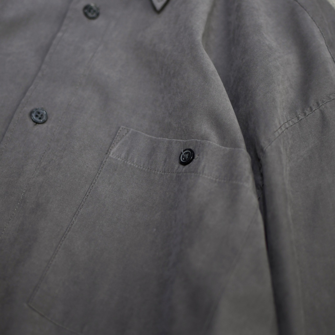 BRANDINI charcoal gray smooth cloth shirt
