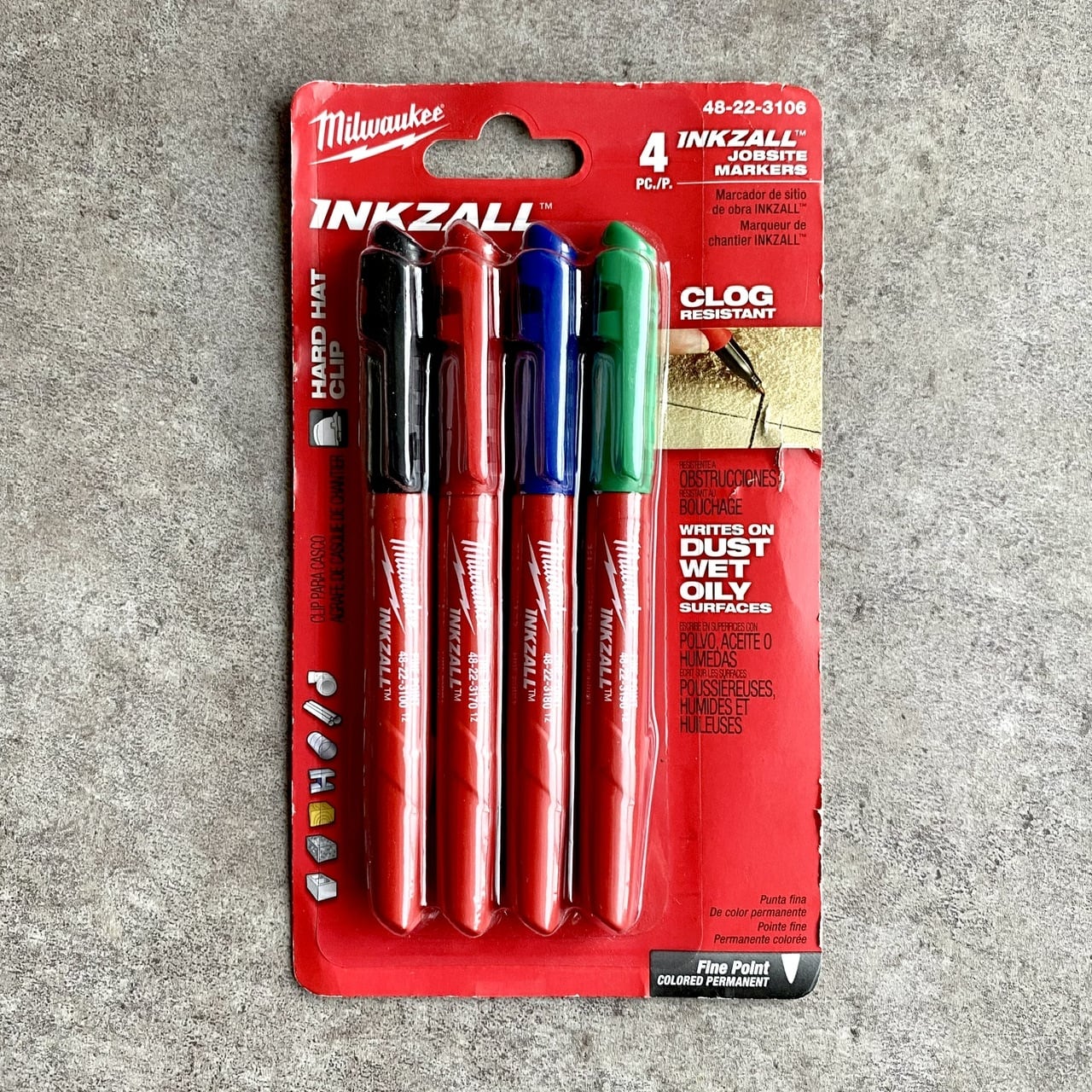 Milwaukee ジョブサイトマーカー 4-Pack | 瀬尾商店
