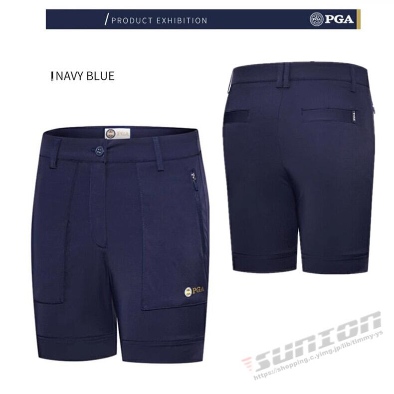ゴルフウェア レディース ショートパンツ ゴルフ 膝上 五分丈パンツ