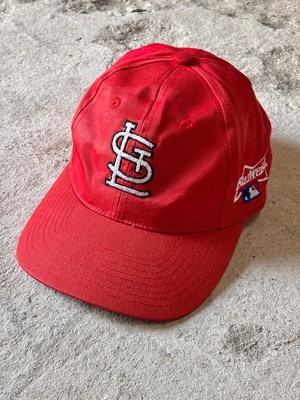 90～00s St.Louis Cardinals Cap/Free/カージナルスキャップ/MLB/Budweiser/刺繍ロゴ/スナップバックキャップ/レッド