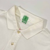 J.PRESS GOLF CLUB ジェイプレス 鹿の子 半袖 ポロシャツ M/ホワイト メンズ ゴルフ