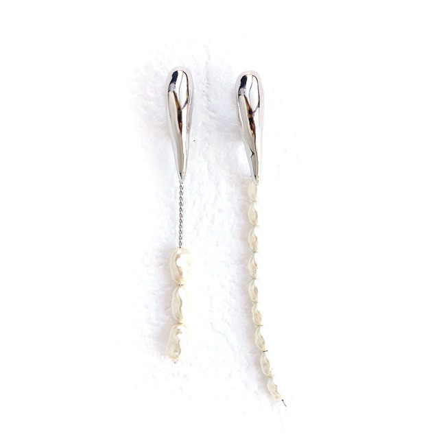 SOAR／Pearl Earrings  Silver